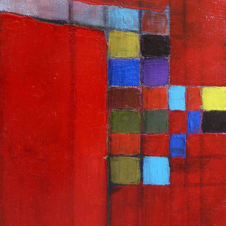 Konkret, 2009 (Akryl på lærred 18x24)
