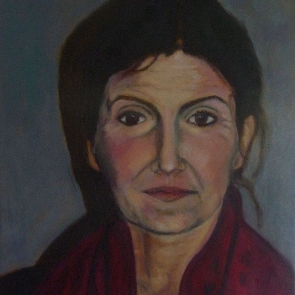 Kvinde, (olie på lærred 42x48) Privat eje