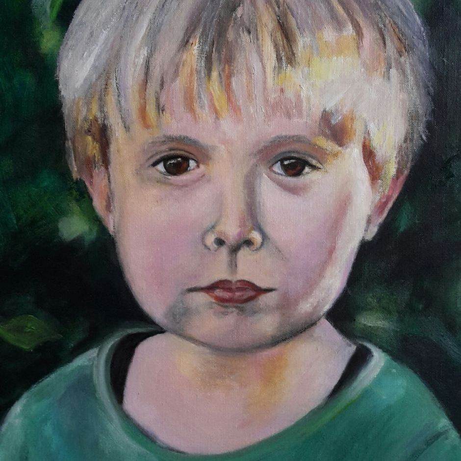Axel, (olie på lærred 40x50) Privat eje