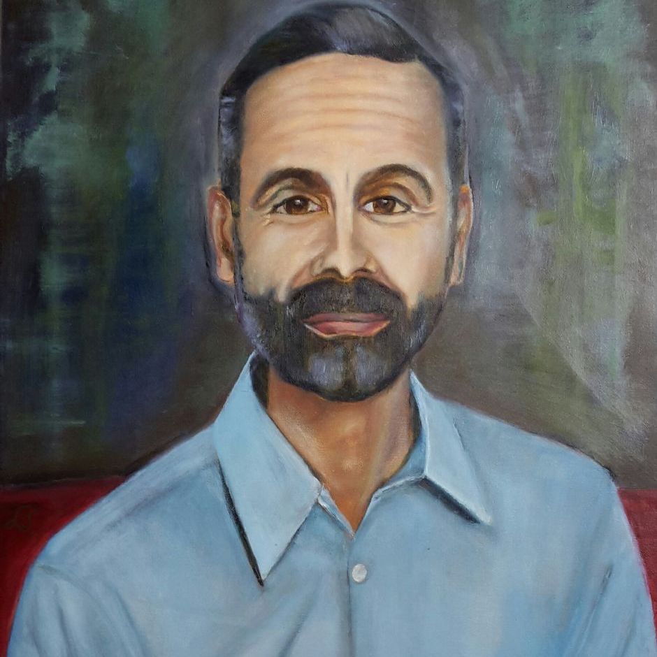Jon, (olie på lærred 50x60) Privat eje