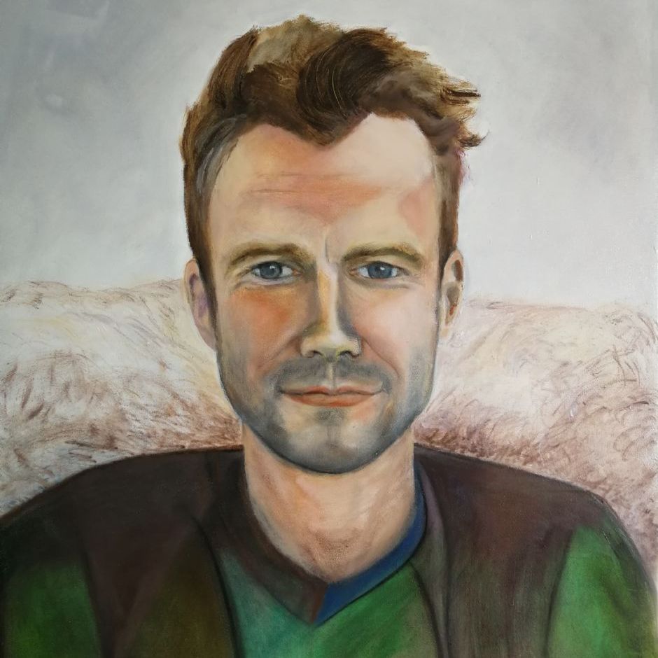 Jeppe, (olie på lærred 50x60) Privat eje
