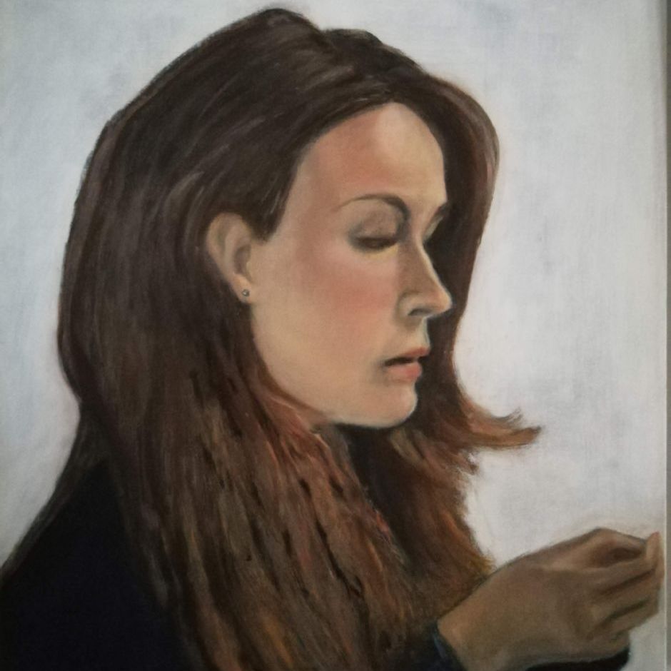 Rikke, (olie på lærred 50x60) Privat eje
