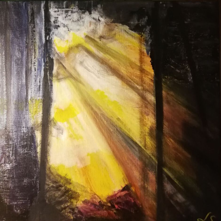 Lys. ( Akryl på lærred 30x30)