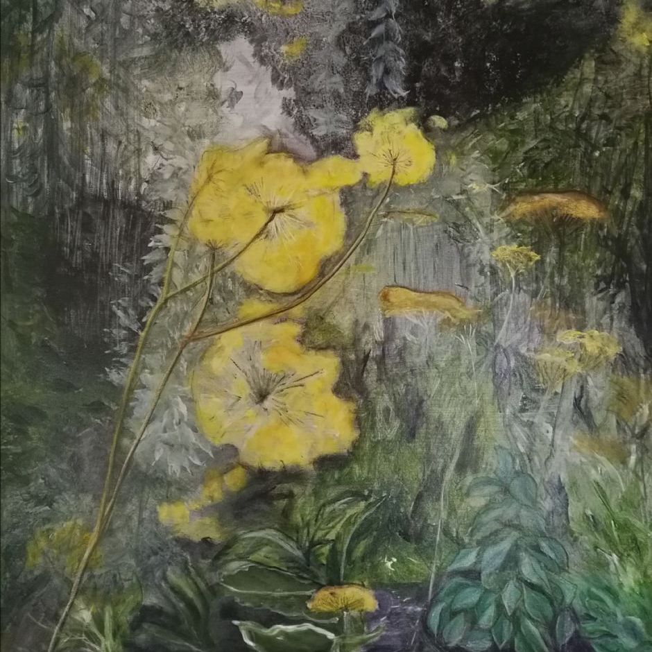 Urtehaven (akryl på lærred 60x80) SOLGT