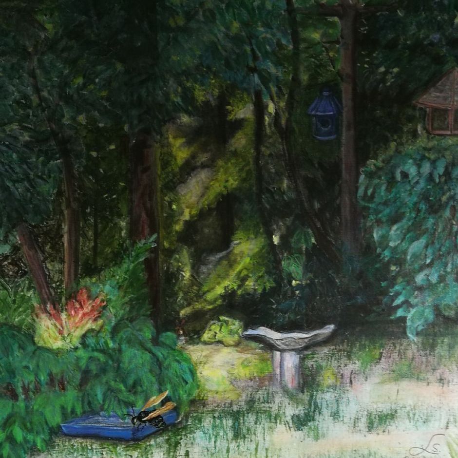 Fred. (akryl og tørkridt på lærred 60x80)